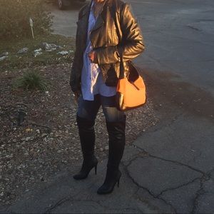 Michael Kors 100% Butter Soft Black leather jacket